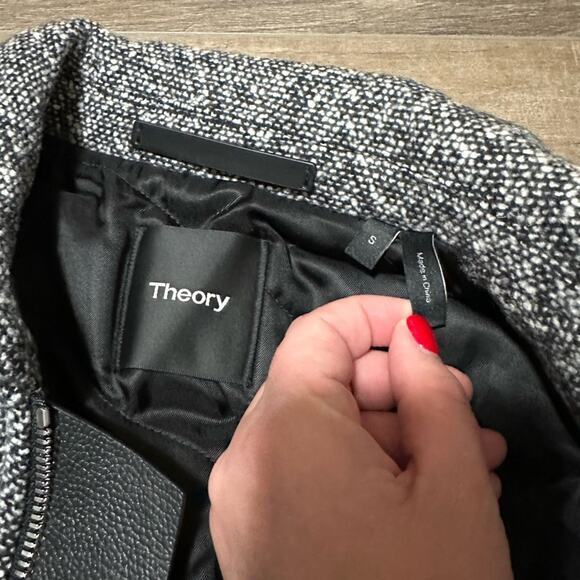 NWOT Theory Ricky Double Face Bouclé Jacket S - Picture 4 of 5